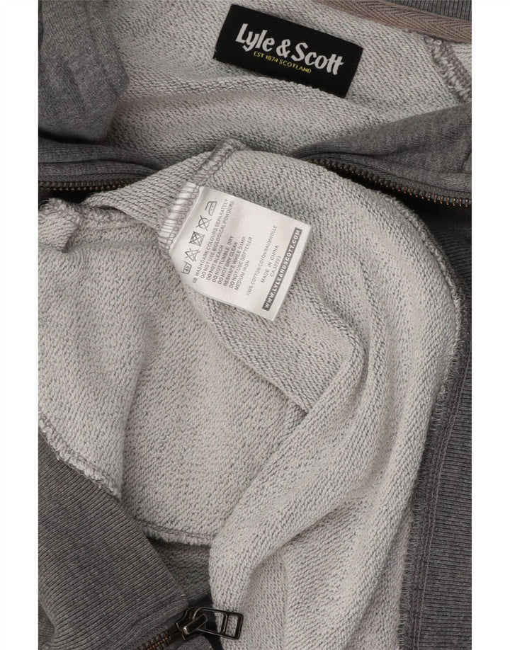 Ανδρική αθλητική φόρμα LYLE & SCOTT Μπουφάν μεσαίο γκρι βαμβακερό