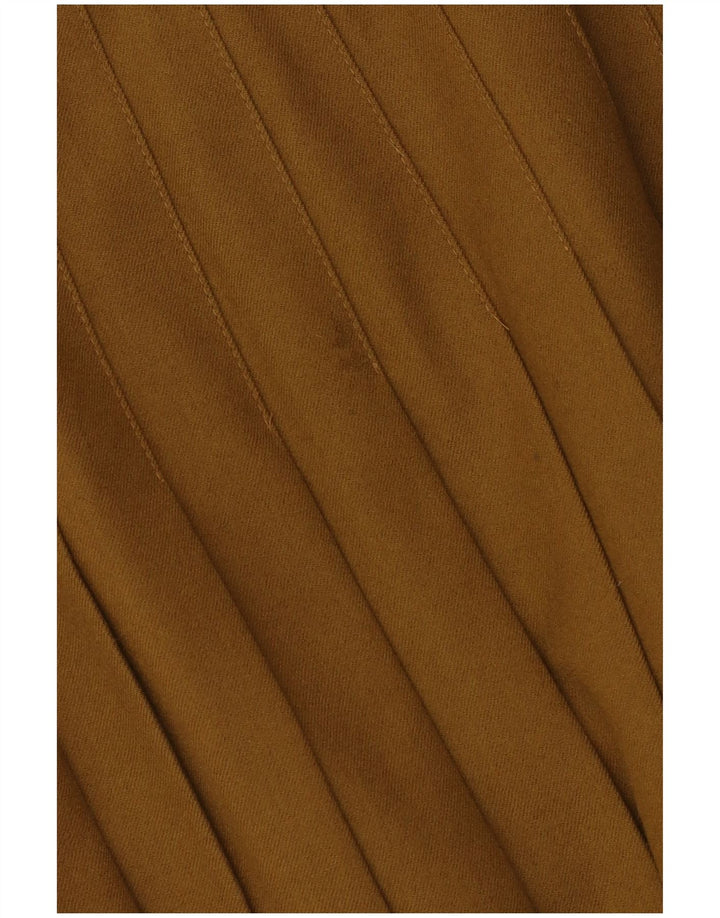 Vintage Γυναικεία Φούστα Πλισέ μαχαιριού EU 40 Medium W30 Μαλλί χακί
