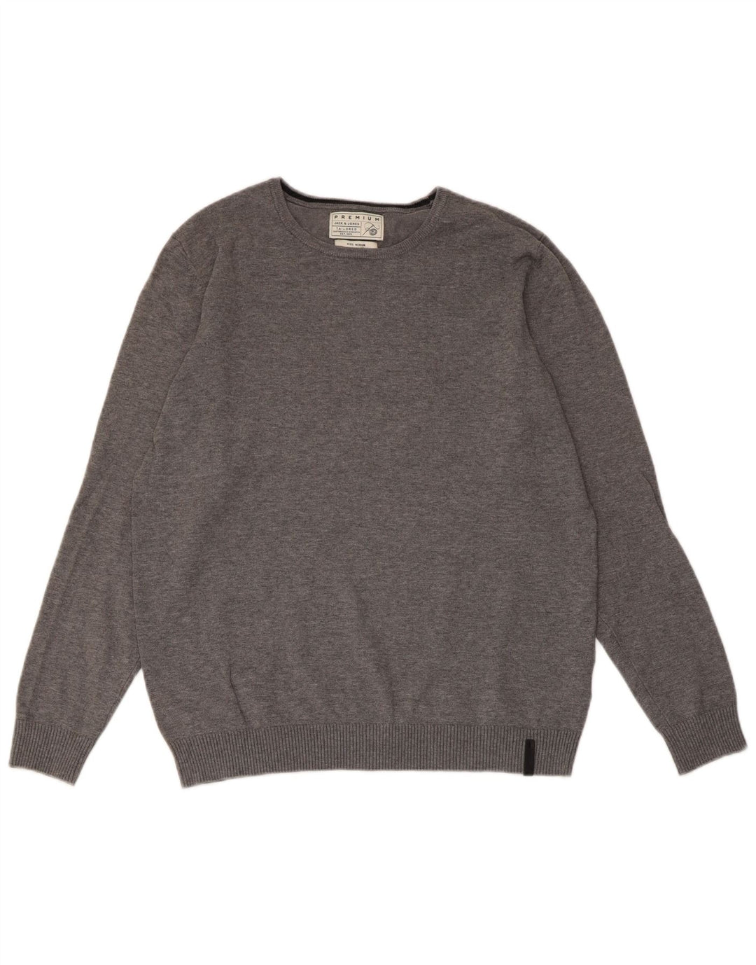 JACK & JONES Ανδρικό πουλόβερ με λαιμόκοψη, μεσαίο βαμβακερό