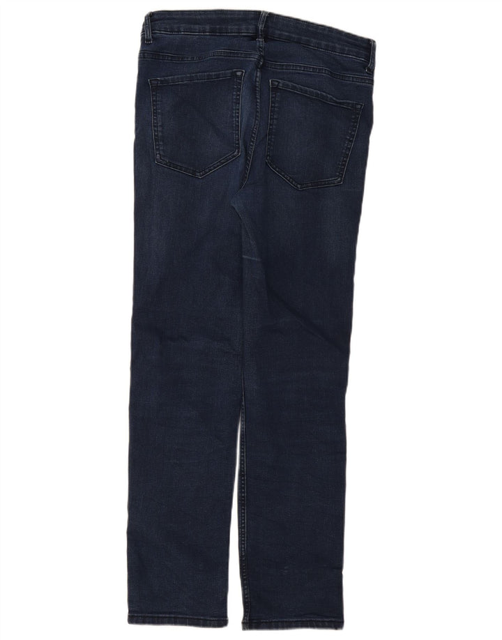 Marks & Spencer Γυναικεία Straight Jeans UK 12 Medium W30 L28 Navy Blue