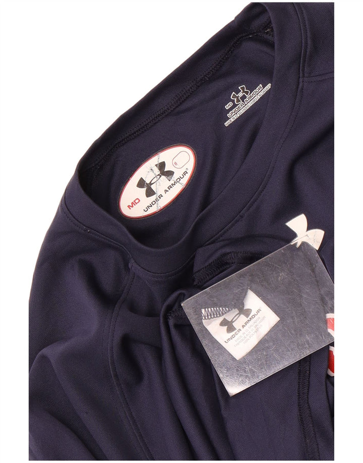 Ανδρικό γραφικό μπλουζάκι Under Armour Top Medium Navy Blue Polyester