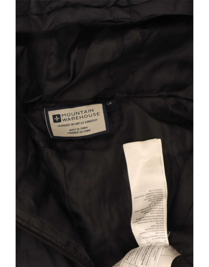 Ανδρικό μπουφάν με κουκούλα Mountain Warehouse UK 40 Large Black Nylon