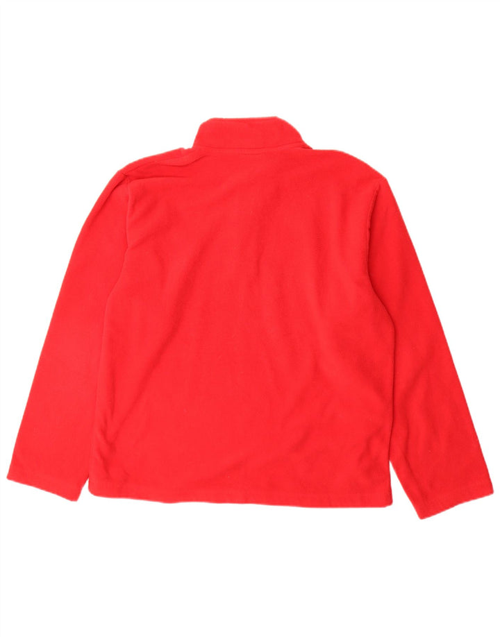 STARTER Boys Zip Neck Fleece Jumper 15-16 ετών 2XL Red Polyester