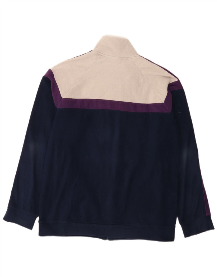 Fila Ανδρικό Fleece Jacket UK 40 Large Navy Blue Colourblock