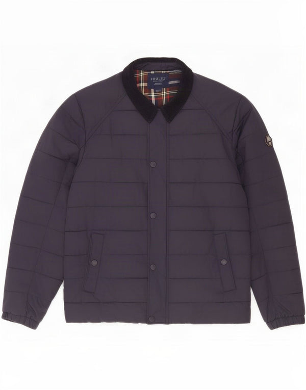 Joules Ανδρικό μπουφάν με επένδυση UK 40 Large Navy Blue Cotton