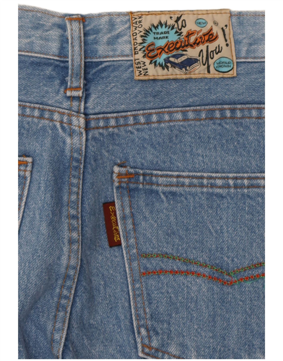 Vintage Γυναικείο Crop Tapered Jeans W28 L25 Blue