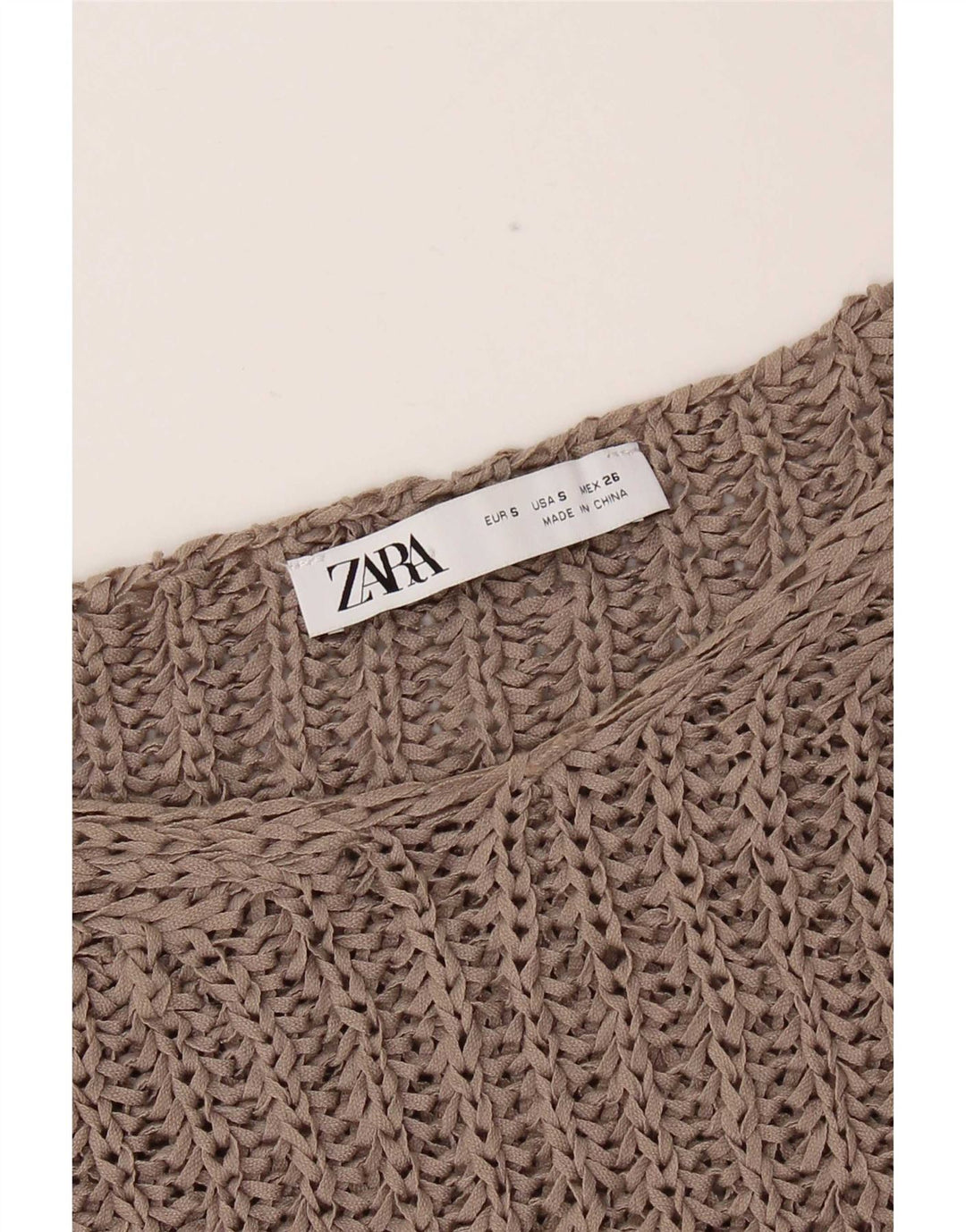 Zara Γυναικείο Γιλέκο Oversized Tank Top UK 10 Small Beige