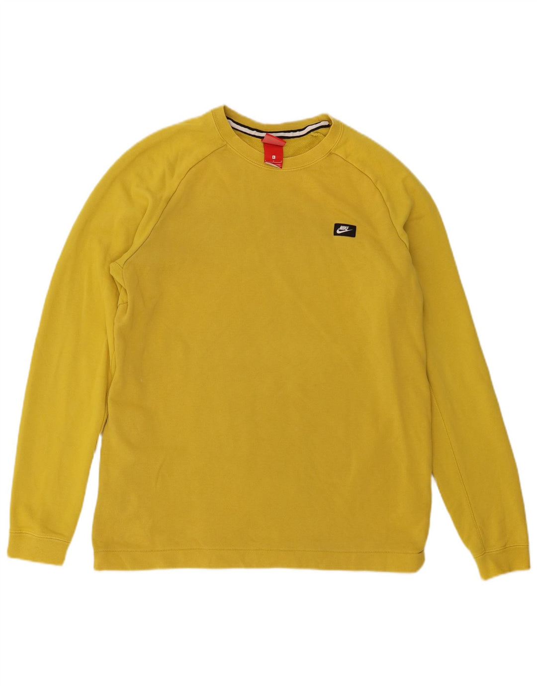 Ανδρικό φούτερ Nike Jumper σε μεγάλο κίτρινο βαμβακερό χρώμα