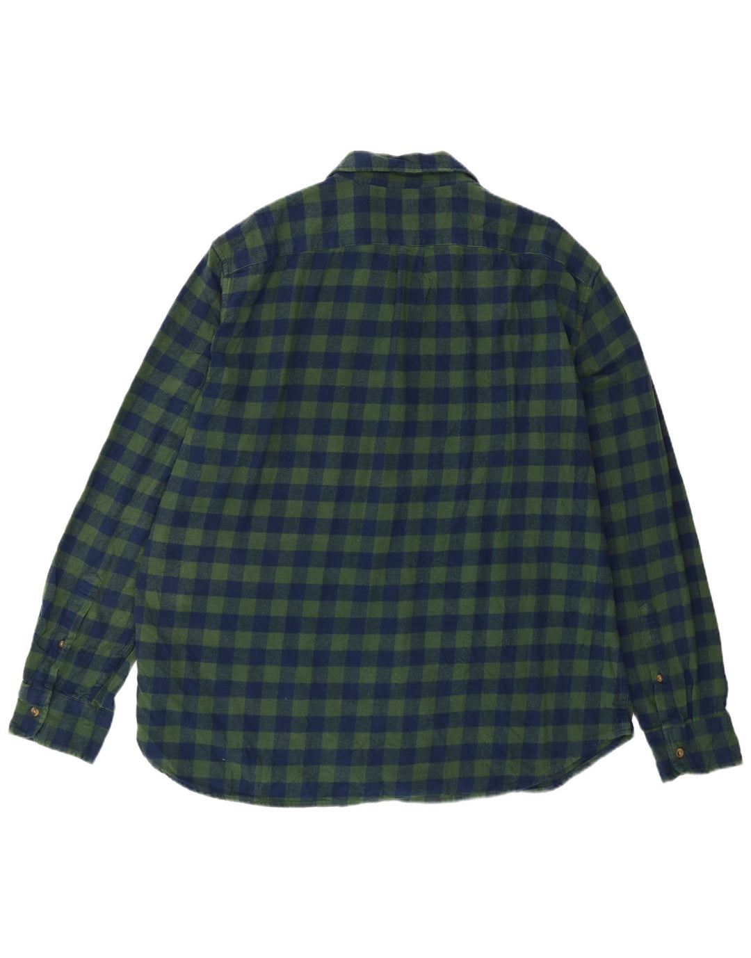 J. Crew Ανδρικό πουκάμισο Classic Fit Flannel 2XL Πράσινο βαμβακερό Gingham