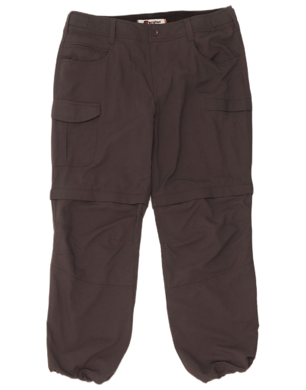 Berghaus Womens Joggers Cargo Παντελόνι UK 14 Large W34 L29 Grey Nylon