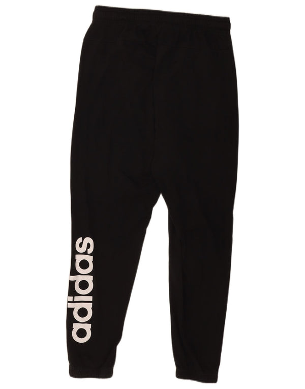 Γυναικεία αθλητική φόρμα Adidas Graphic Crop Παντελόνι Joggers Μεσαίο μαύρο βαμβακερό