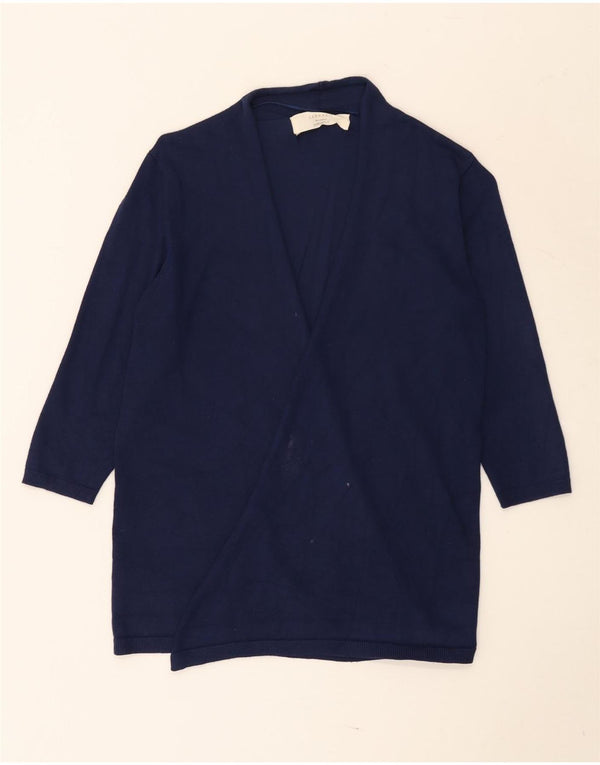 Zara Γυναικείο Ζακέτα με ανοιχτό μανίκι 3/4 UK 12 Medium Navy Blue