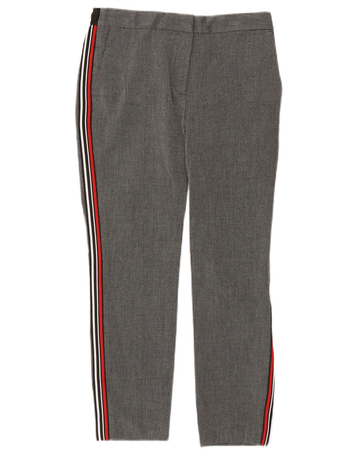 Zara Γυναικείο Cropped Παντελόνι Medium W28 L25 Grey Polyester