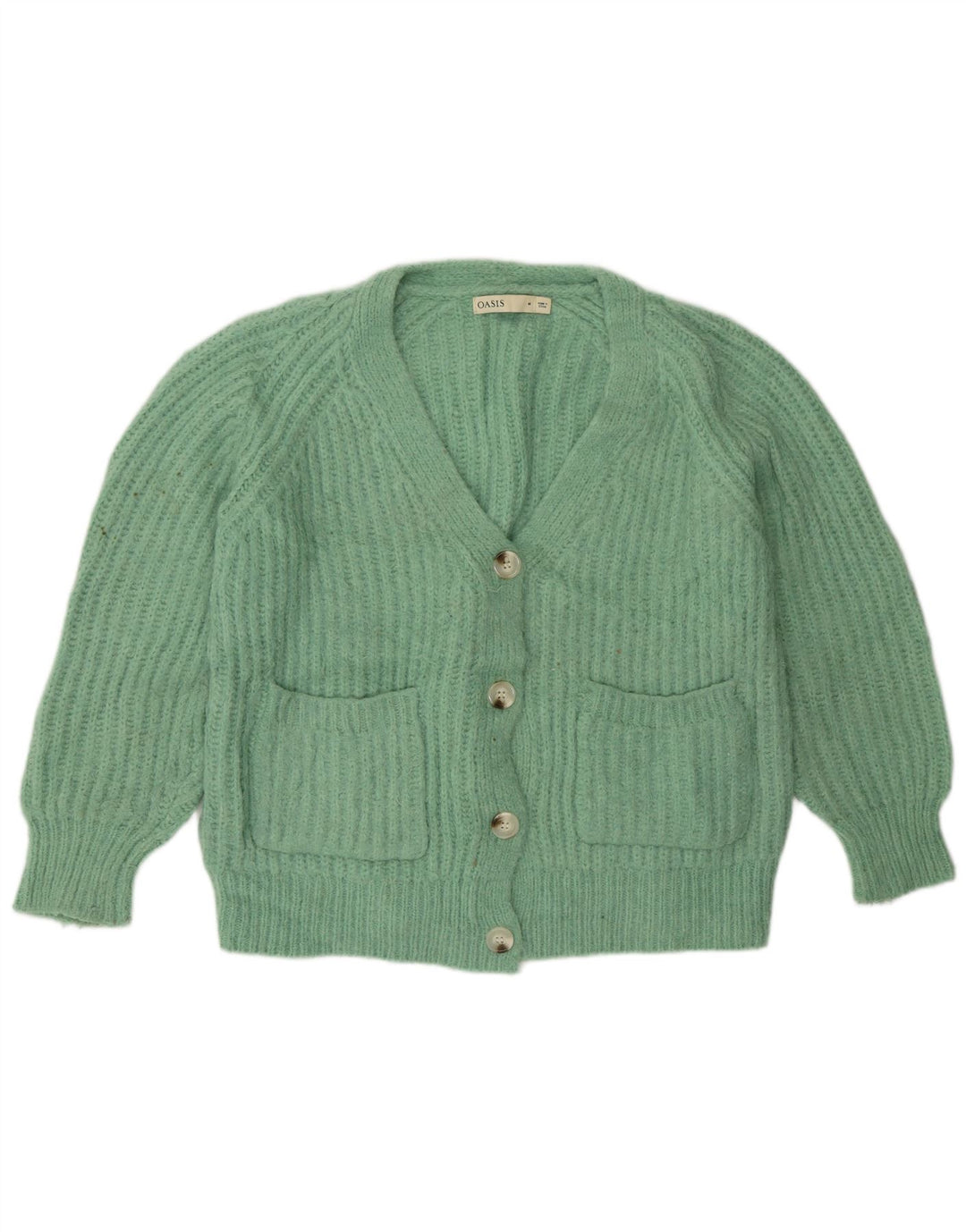 Γυναικείο πουλόβερ Oasis Loose Fit Cardigan UK 14 Μεσαίο πράσινο πολυεστέρα