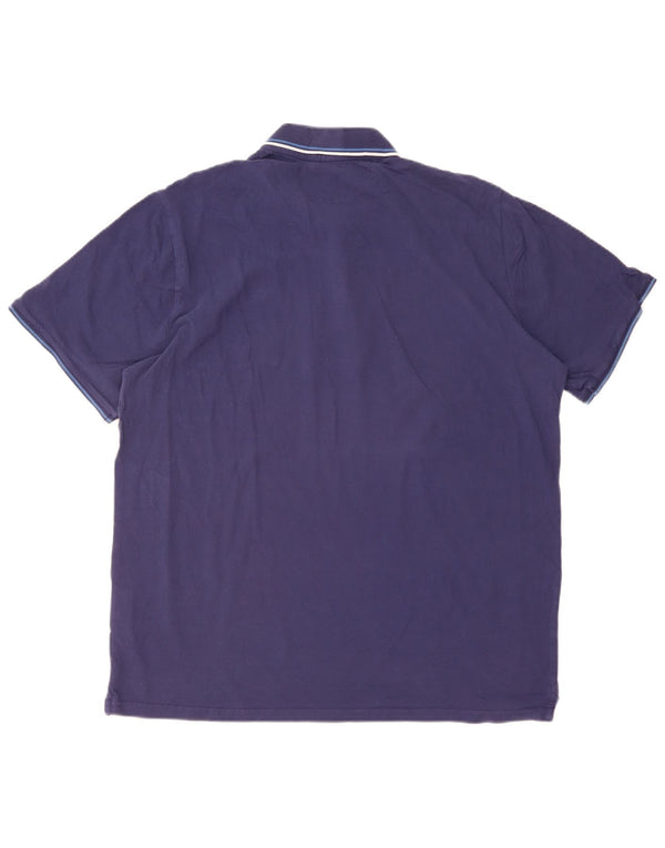 Ανδρικό μπλουζάκι πόλο CHAMPION 4XL Navy Blue Cotton