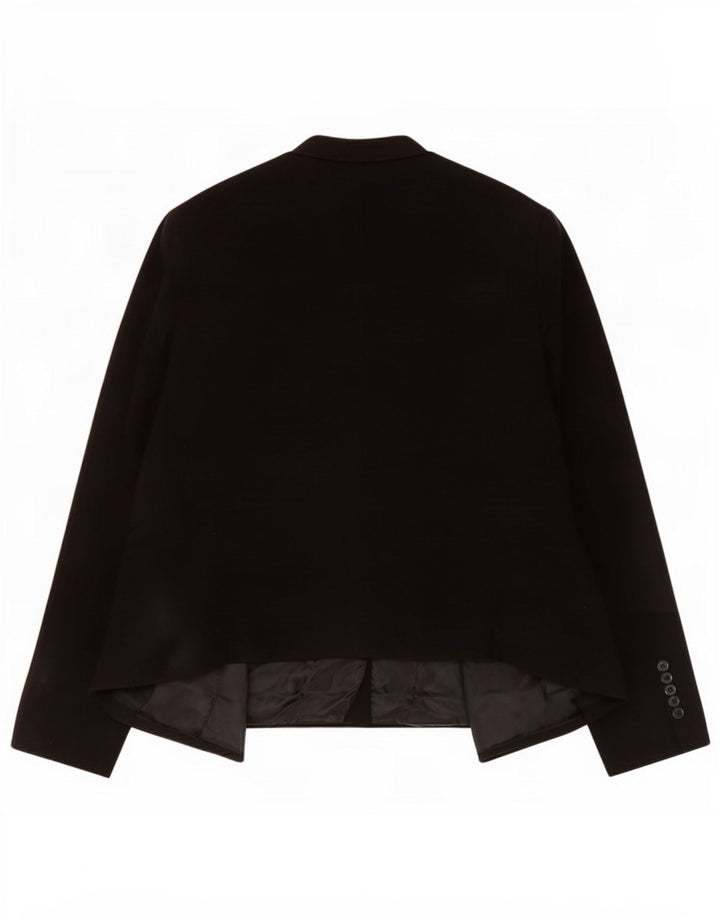 Topshop Γυναικεία Petite Crop Open Blazer Jacket UK 8 Small Black