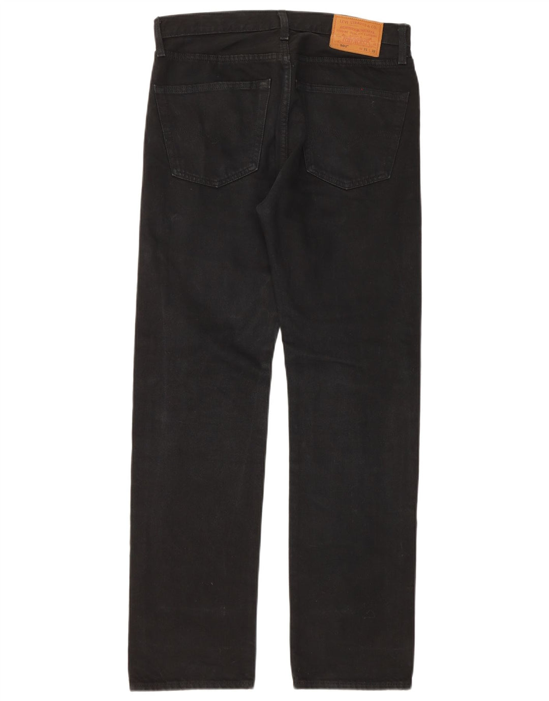 Levi's Mens 501 Straight Jeans W31 L32 Μαύρο βαμβακερό