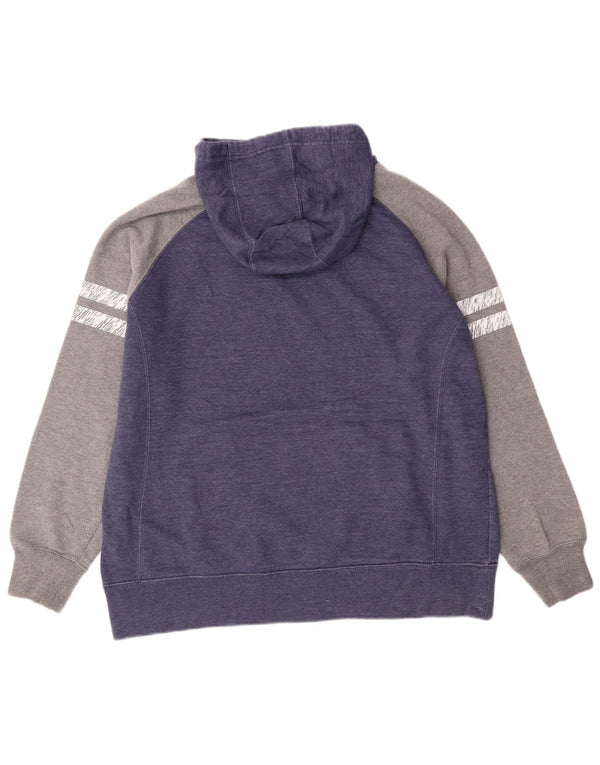 NFL Womens Seattle Seahawks Hoodie Jumper UK 18 XL Navy Blue Colorblock