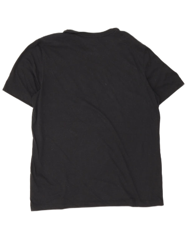 Μπλουζάκι Nike, ανδρικό Dri Fit, γραφικό μπλουζάκι, μεγάλο μαύρο βαμβακερό
