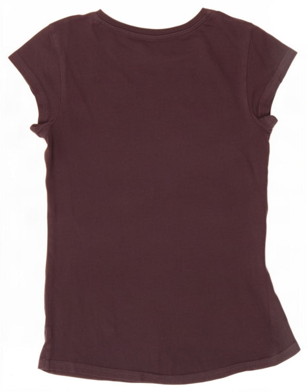 Puma Girls Graphic T-Shirt Top 11-12 ετών Καφέ βαμβακερό