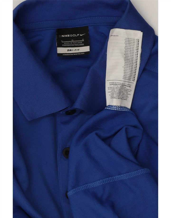 Ανδρικό μπλουζάκι Nike Dri Fit Polo με μεγάλο μπλε πολυεστέρα