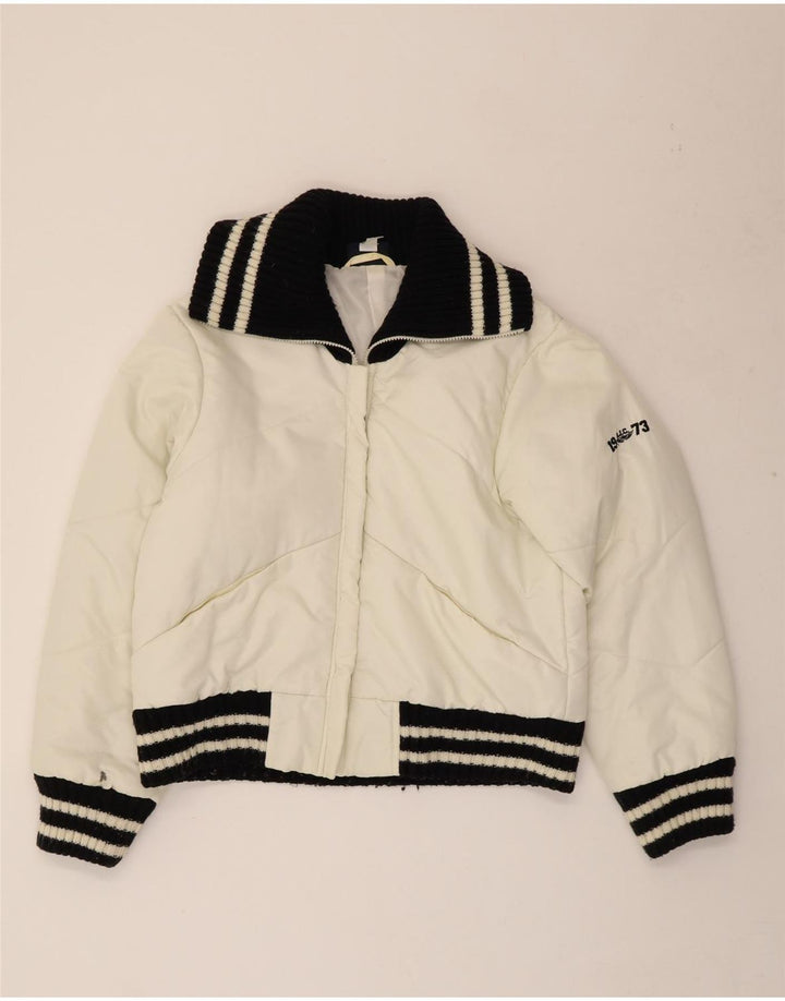 Γυναικείο μπουφάν ARIZONA UK 14 Large Off White Colorblock Πολυαμίδιο