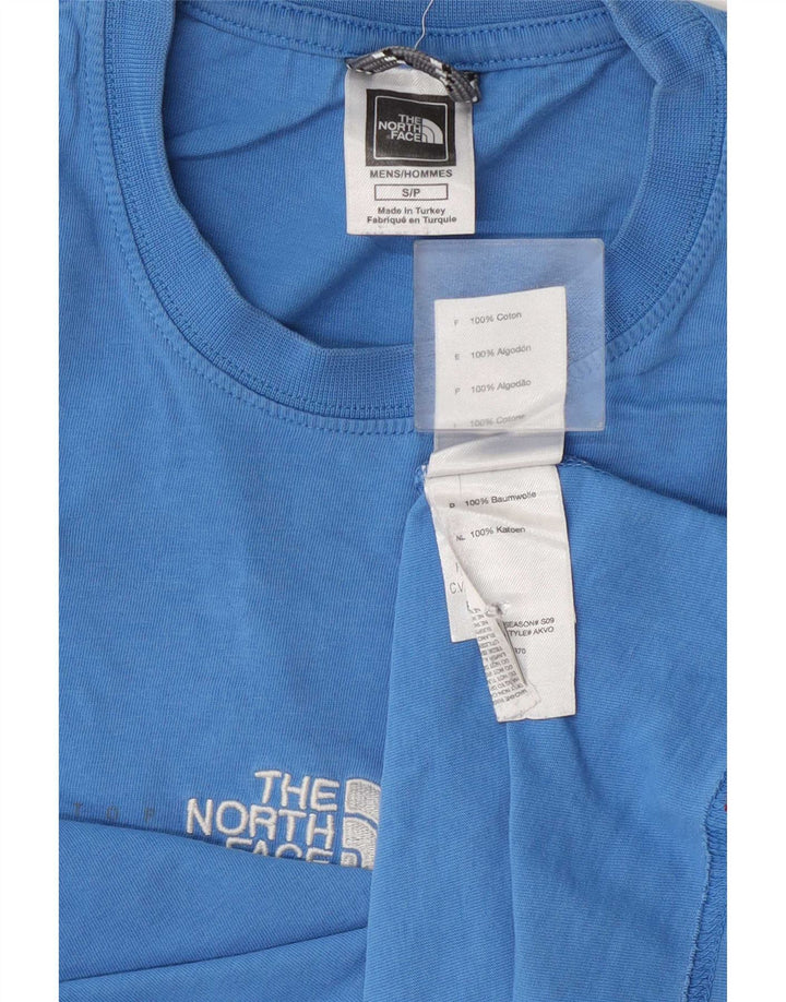 Ανδρικό T-Shirt North Face Top Small Blue Cotton