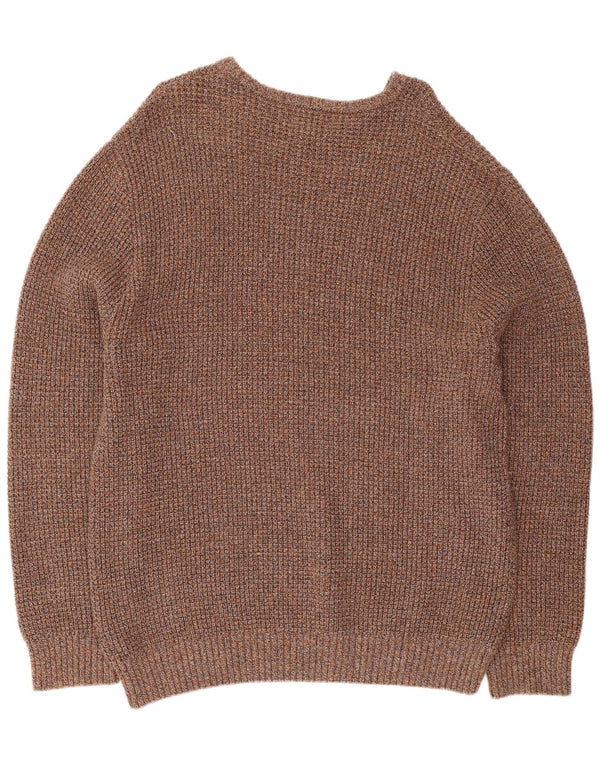Ανδρικό πουλόβερ Marks & Spencer Crew Neck Jumper 2XL Καφέ βαμβακερό