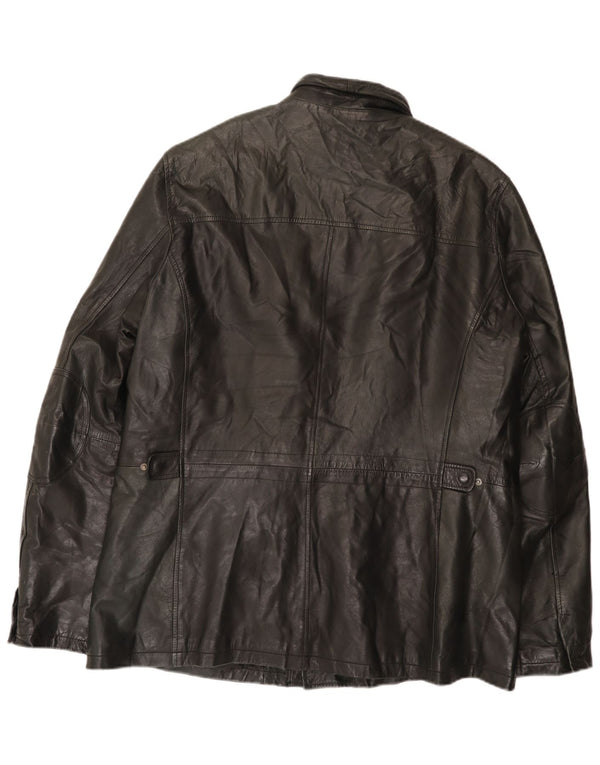 Vintage Ανδρικό Δερμάτινο Μπουφάν UK 42 XL Μαύρο