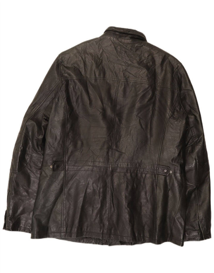 Vintage Ανδρικό Δερμάτινο Μπουφάν UK 42 XL Μαύρο