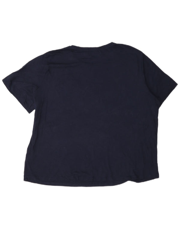 Γυναικείο μπλουζάκι Ralph Lauren Top UK 20 2XL Navy Blue Cotton