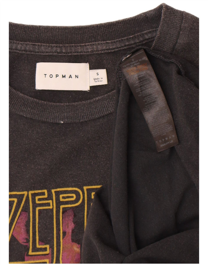 Ανδρικό γραφικό μπλουζάκι Topman Top Small γκρι βαμβακερό