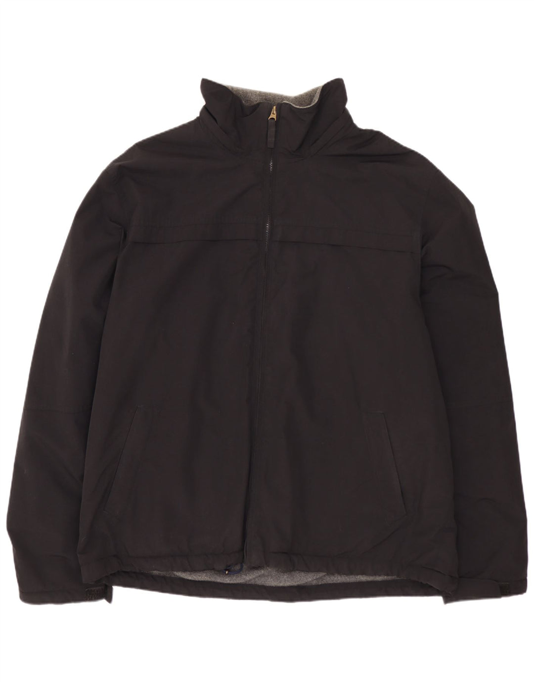 Ανδρικό μπουφάν LANDS END Liner Windbreaker UK 40 μεγάλο μαύρο νάιλον