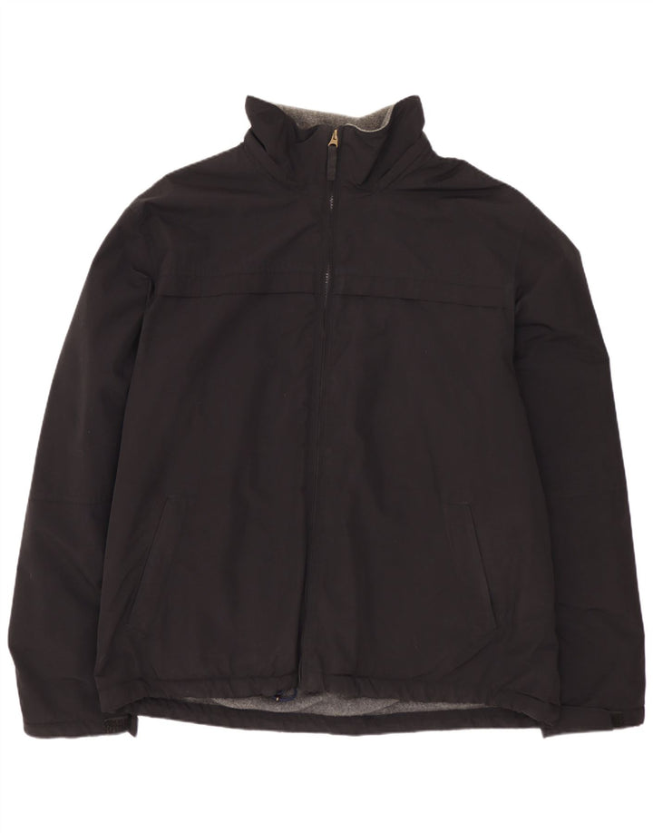 Ανδρικό μπουφάν LANDS END Liner Windbreaker UK 40 μεγάλο μαύρο νάιλον