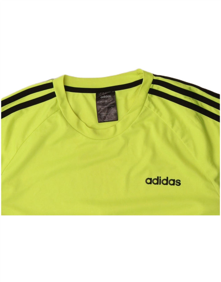 Ανδρικό T-Shirt Climalite ADIDAS Top Μεσαίο Πράσινο Πολυεστέρας