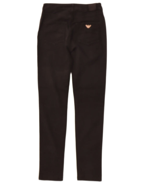 ARMANI Womens Skinny Jeans W26 L20 Black Cotton