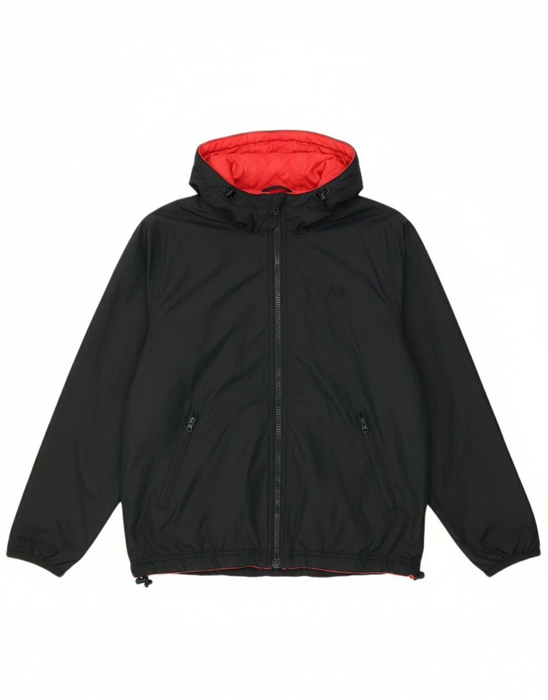 CHAMPION Mens Hooded Reversible Jacket UK 38 Medium Black
