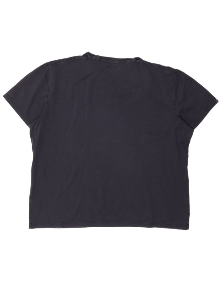 Ανδρικό T-Shirt Massimo Dutti Top 2XL Navy Blue
