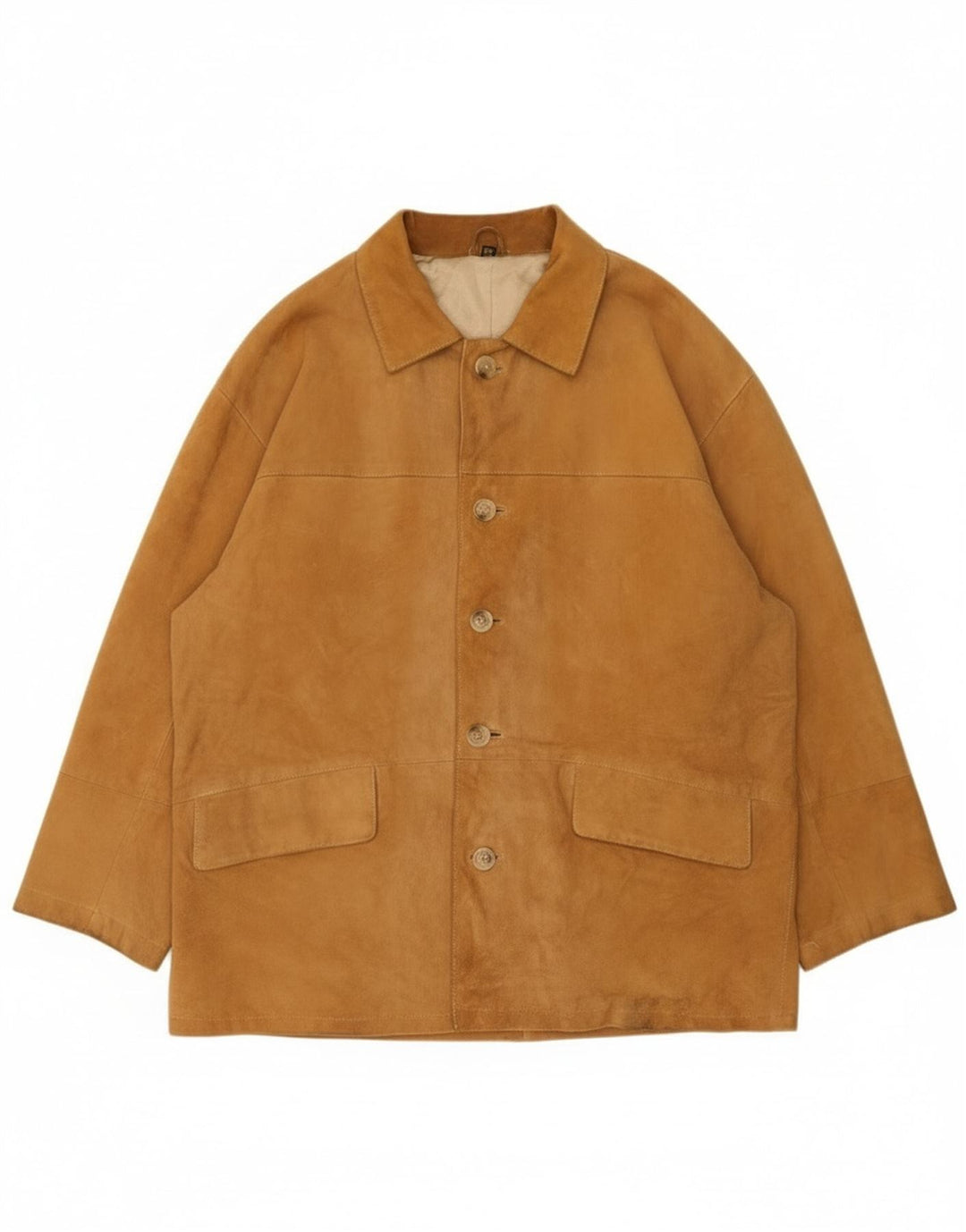 Vintage Ανδρικό Suede Jacket EU 54 2XL Beige Leather