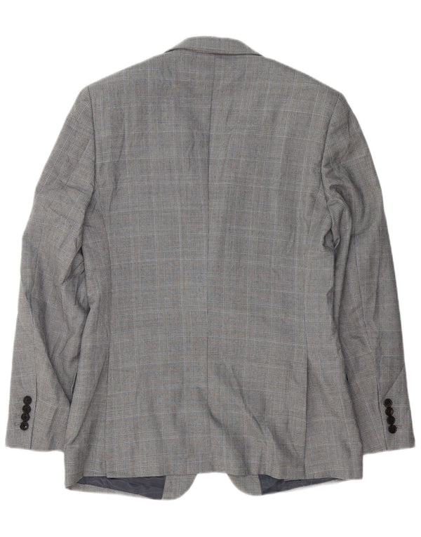 Reiss Ανδρικό σακάκι σακάκι με 1 κουμπί UK 36 Small Grey Check