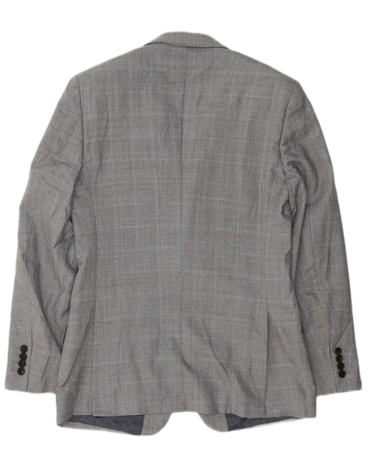 Reiss Ανδρικό σακάκι σακάκι με 1 κουμπί UK 36 Small Grey Check
