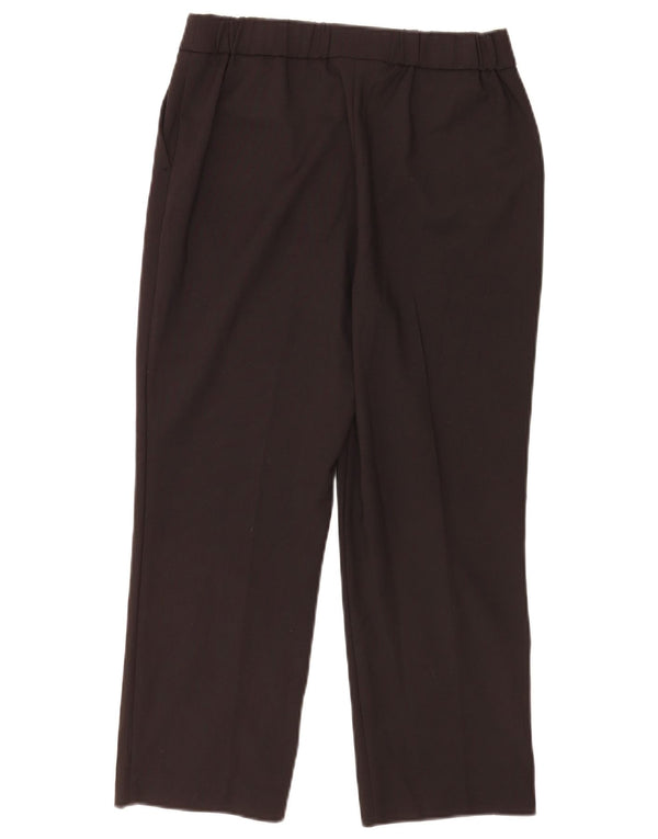 Marks & Spencer Γυναικείο ίσιο κομμένο παντελόνι UK 10 Small W28 L23 Black