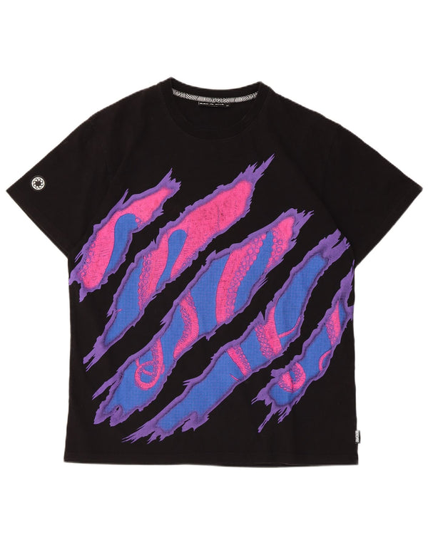 Ανδρικό γραφικό T-Shirt Octopus Top Medium Μαύρο