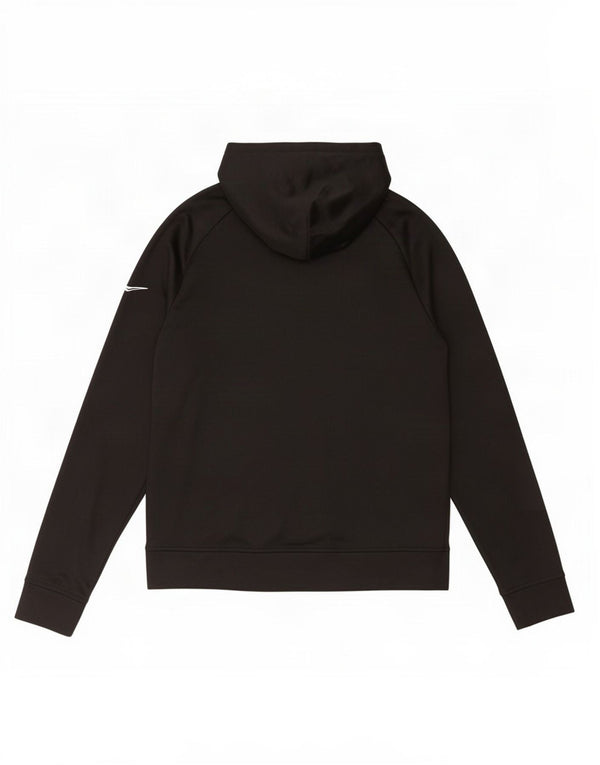 Nike Boys Graphic Hoodie Jumper 13-14 Years XL Black Polyester