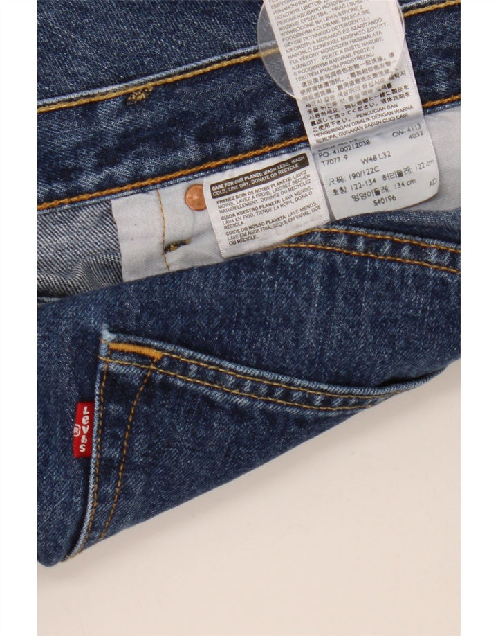 Ανδρικό τζιν Levi's Straight W48 L32 Μπλε βαμβακερό