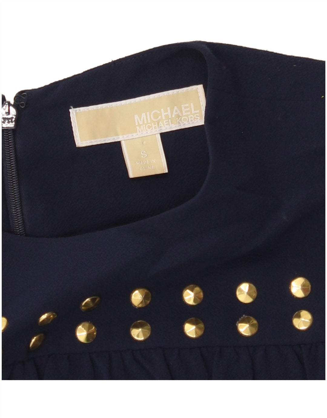 MICHAEL KORS Γυναικείο Αμάνικο Φόρεμα UK 10 Small Navy Blue