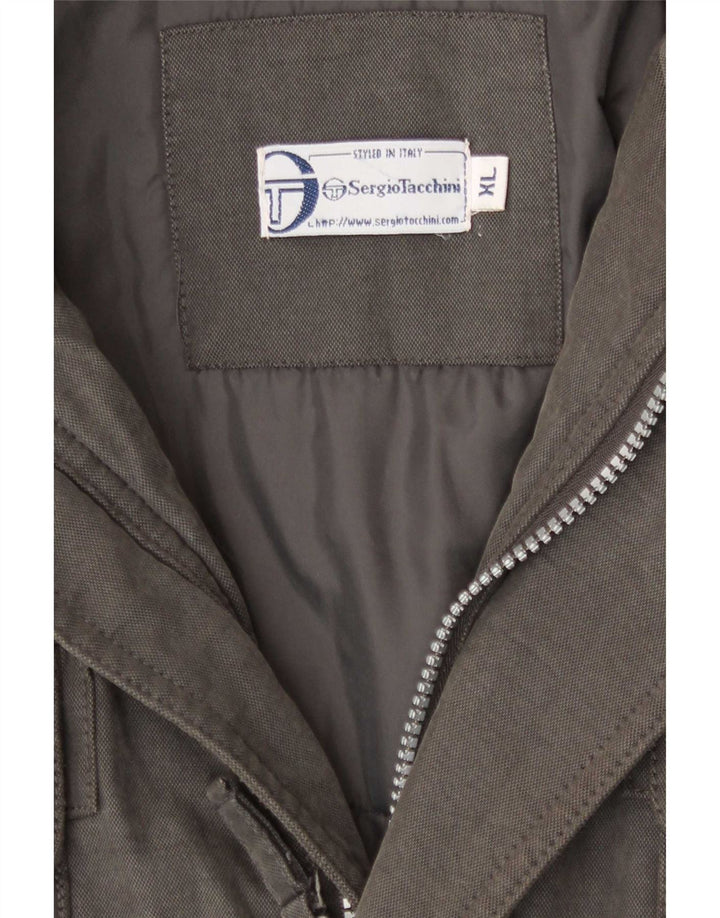 Sergio Tacchini Ανδρικό μπουφάν με κουκούλα UK 42 XL Γκρι