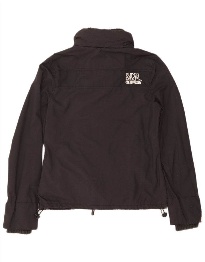 Superdry γυναικείο μπουφάν βροχής UK 14 Medium Grey Nylon