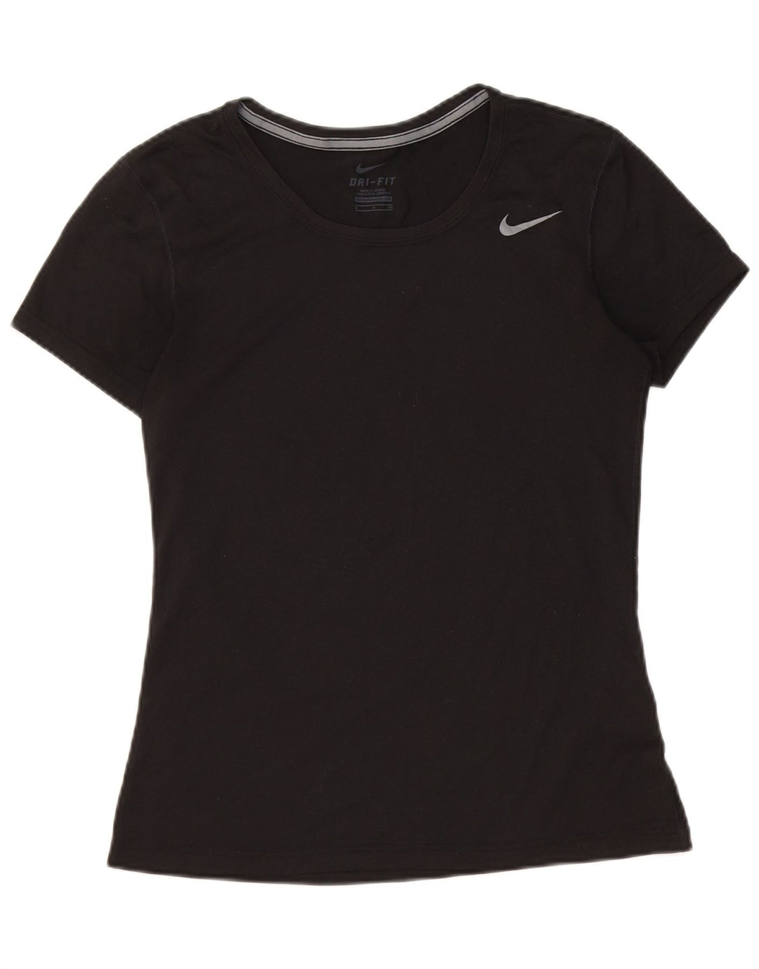 Γυναικείο μπλουζάκι NIKE Dri Fit Top UK 10 Small Black Polyester