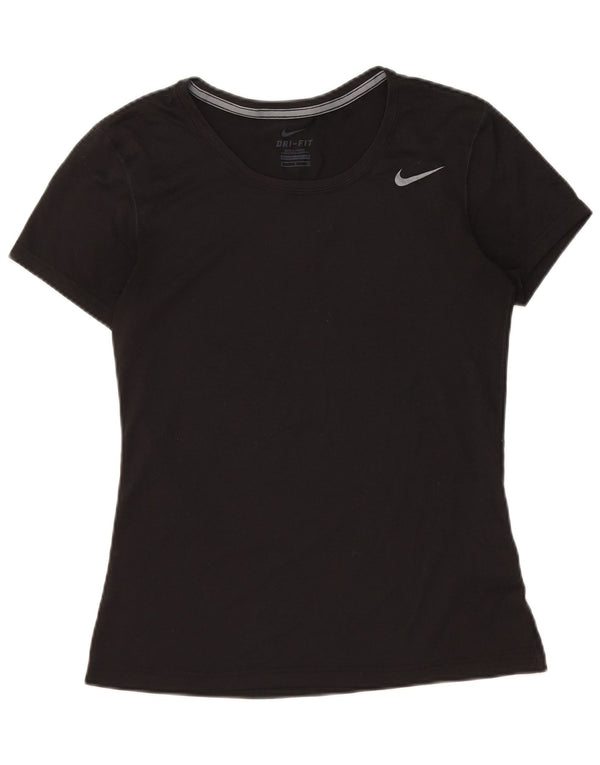 Γυναικείο μπλουζάκι NIKE Dri Fit Top UK 10 Small Black Polyester